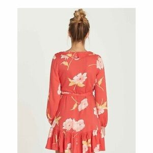 Billabong Floral Wrap Dress